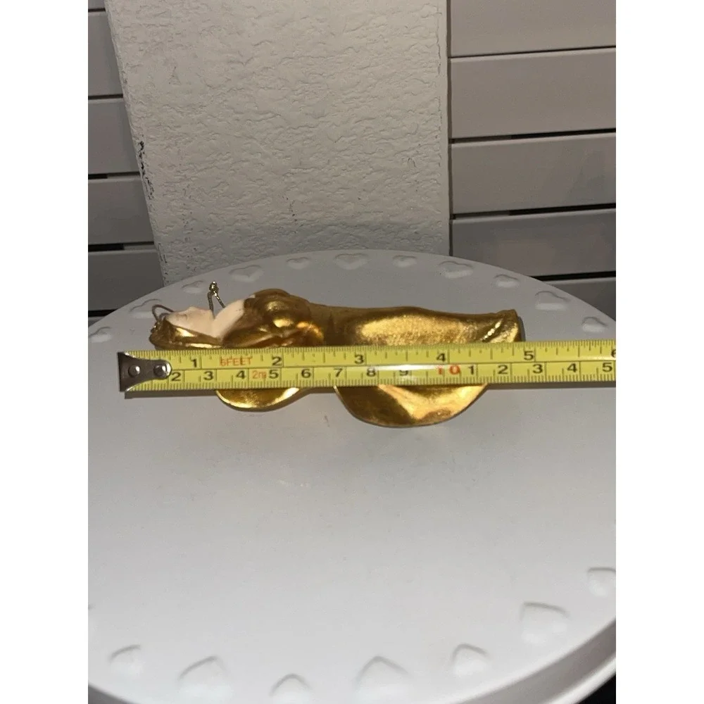 Vintage 90's Hallmark Gold Color Praying Angel‎ Ornament